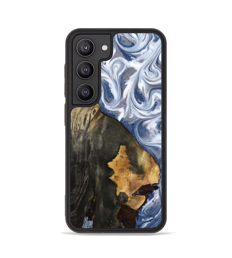 Galaxy S23 Wood Phone Case - Abraham (Blue, 818372)