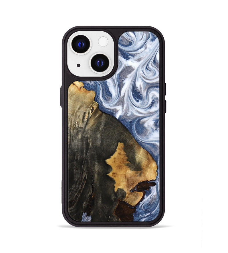 iPhone 13 Wood Phone Case - Abraham (Blue, 818372)