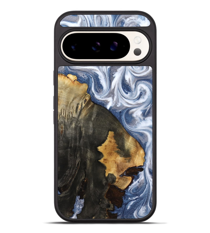Pixel 9 Pro XL Wood Phone Case - Abraham (Blue, 818372)