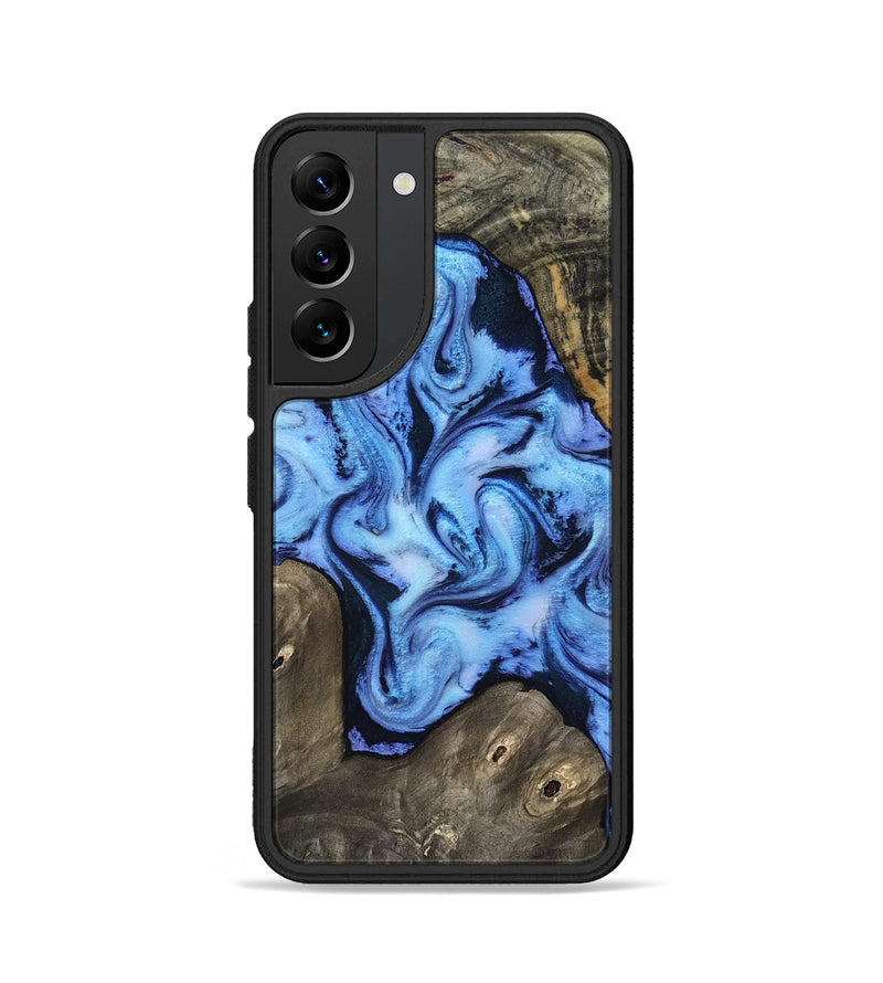 Galaxy S22 Wood Phone Case - Arleth (Blue, 818373)