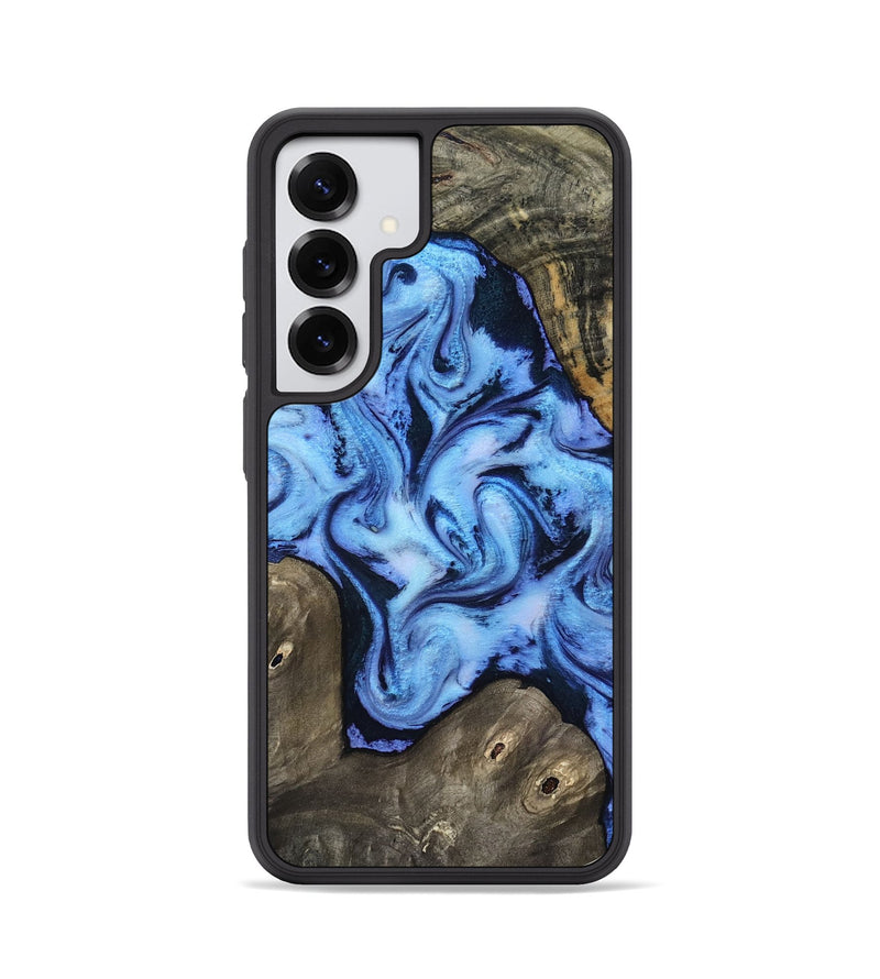 Galaxy S25 Wood Phone Case - Arleth (Blue, 818373)