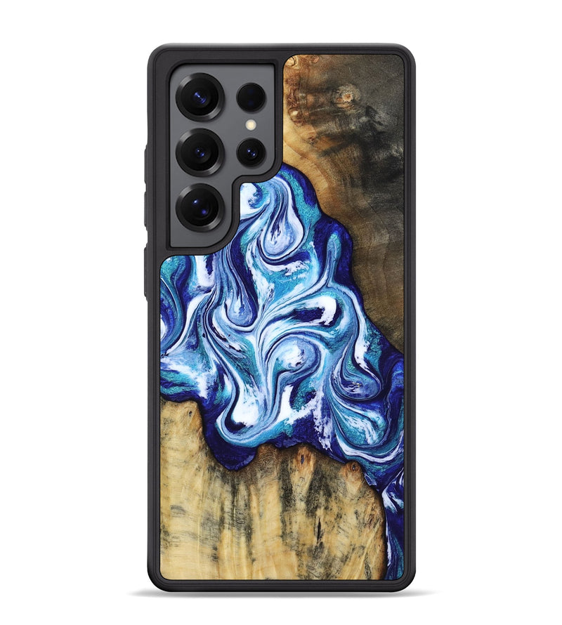 Galaxy S25 Ultra Wood Phone Case - Ignacio (Blue, 818374)