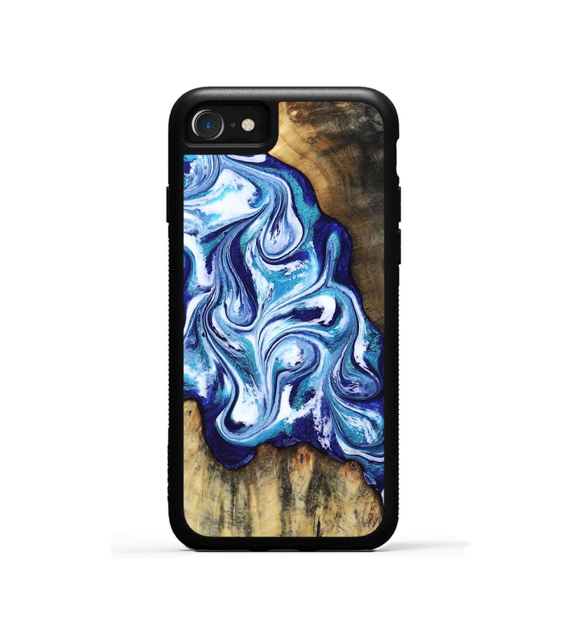 iPhone SE Wood Phone Case - Ignacio (Blue, 818374)