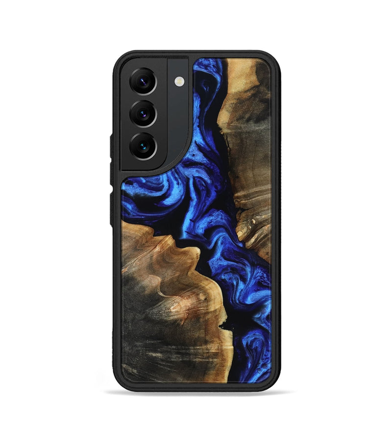 Galaxy S22 Wood Phone Case - Eduardo (Blue, 818375)