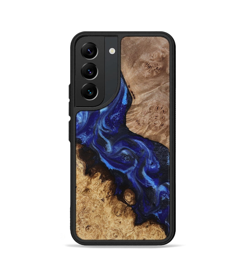 Galaxy S22 Wood Phone Case - Betsy (Blue, 818376)