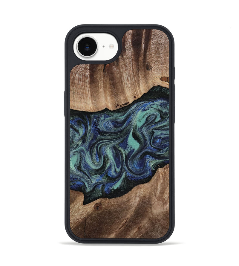 iPhone 16e Wood Phone Case - Zakary (Green, 818378)