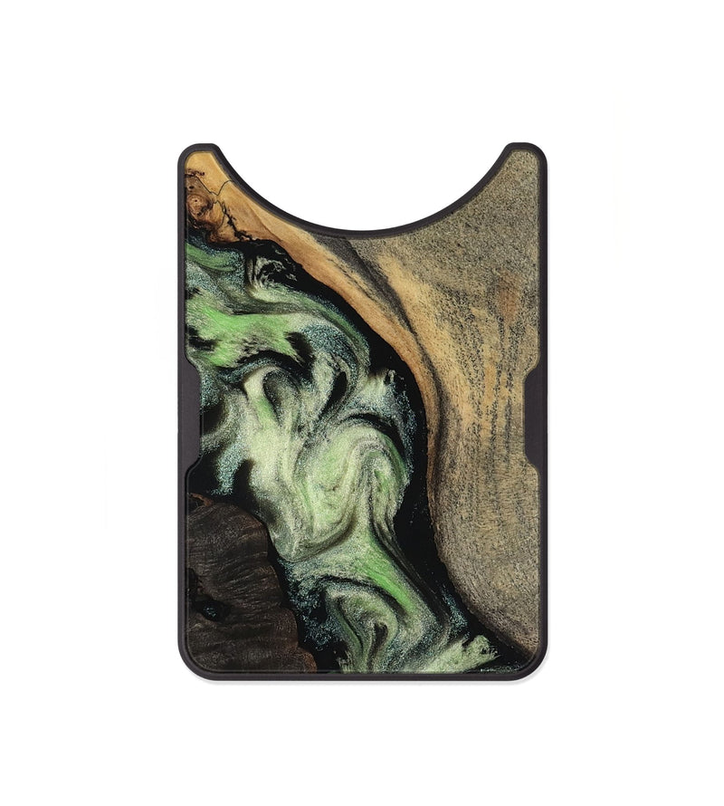 Alloy Wood Wallet - Kaia (Green, 818379)