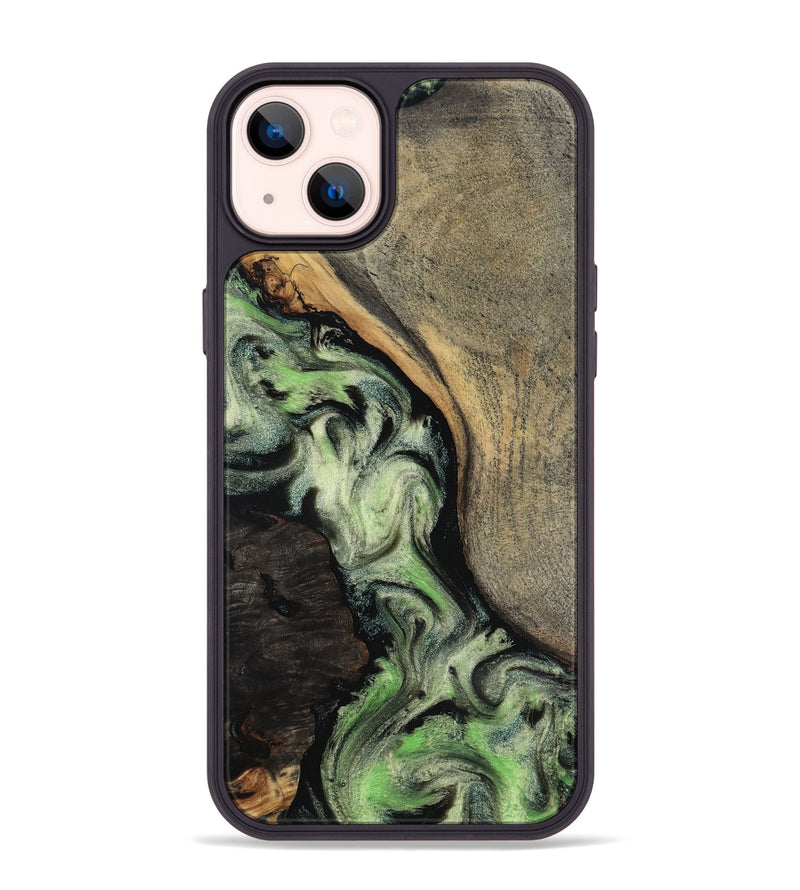 iPhone 14 Plus Wood Phone Case - Kaia (Green, 818379)