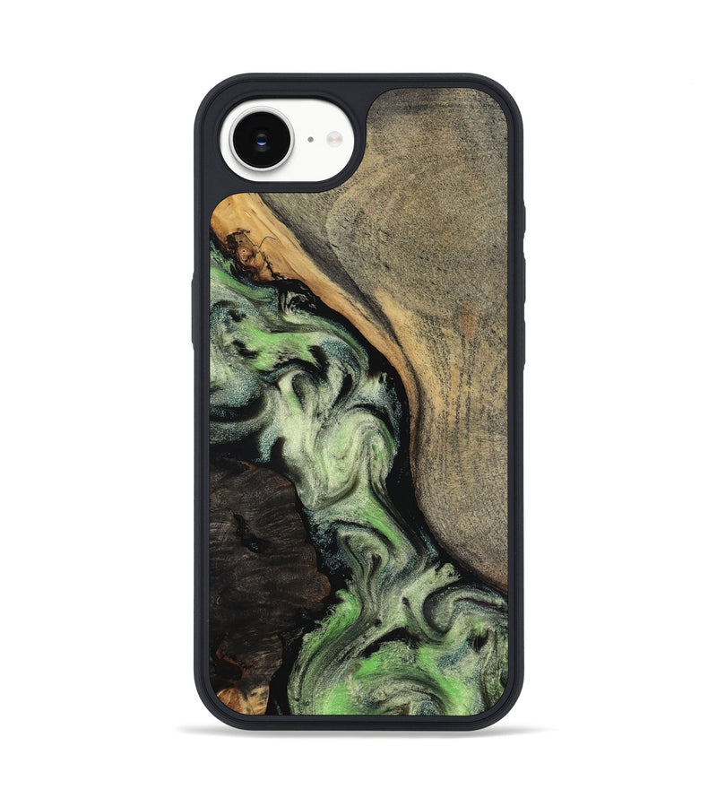iPhone 16e Wood Phone Case - Kaia (Green, 818379)