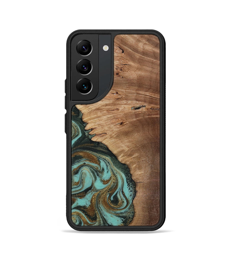 Galaxy S22 Wood Phone Case - Nylah (Green, 818381)