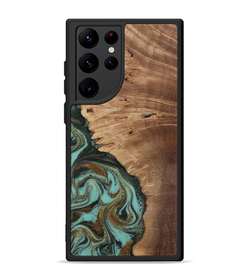Galaxy S22 Ultra Wood Phone Case - Nylah (Green, 818381)