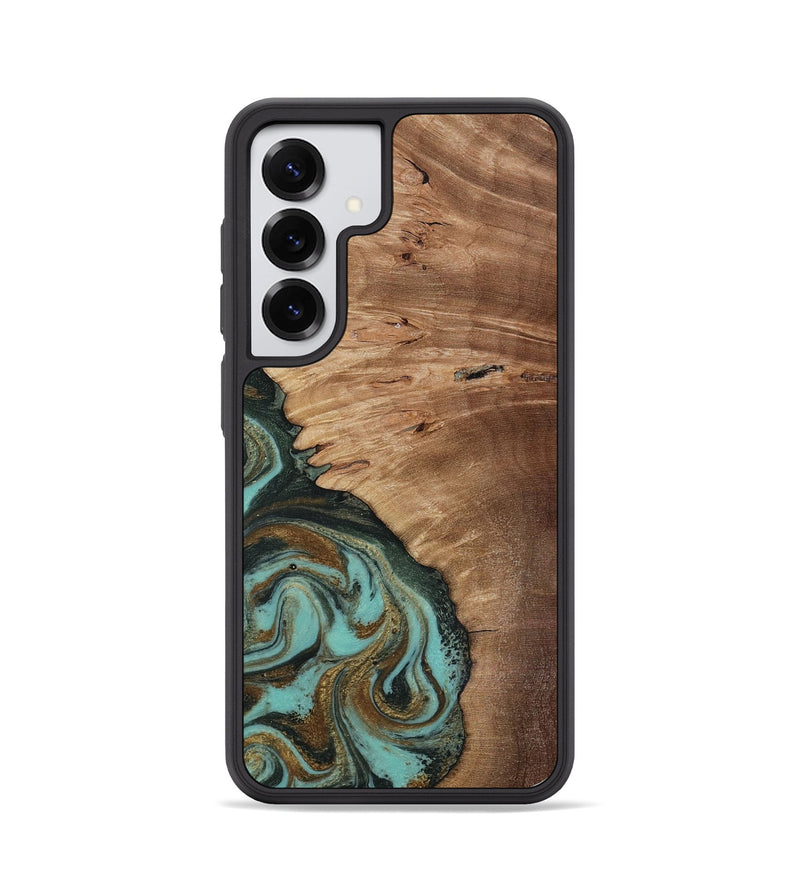 Galaxy S25 Wood Phone Case - Nylah (Green, 818381)