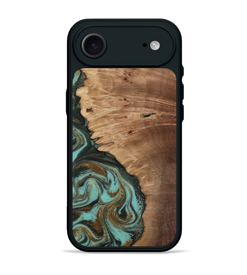 iPhone 17 Air Wood Phone Case - Nylah (Green, 818381)