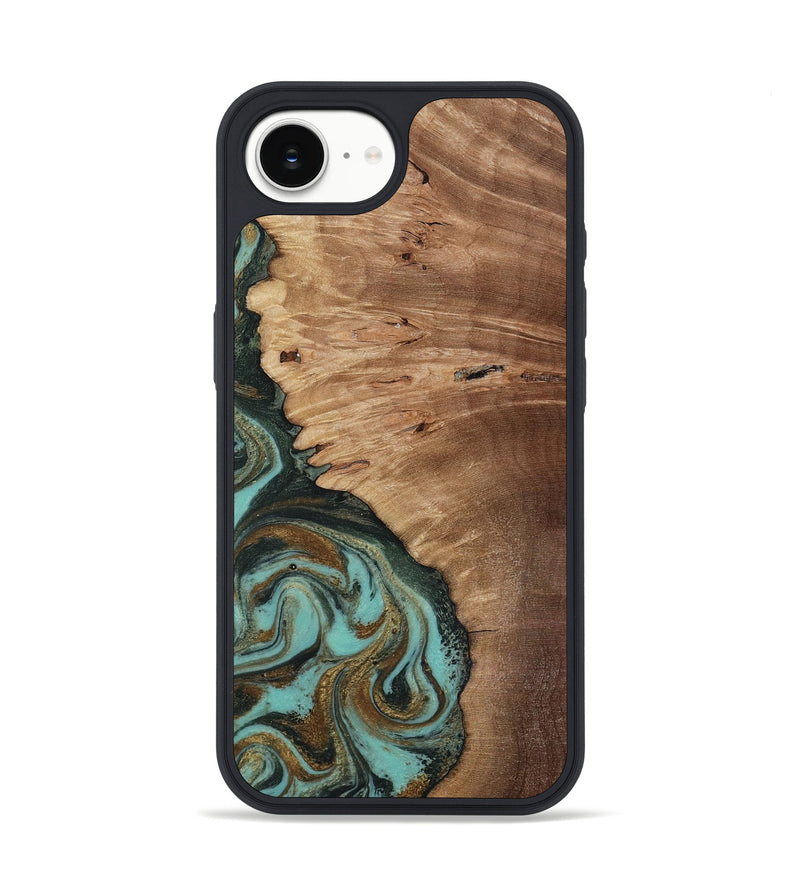 iPhone 17e Wood Phone Case - Nylah (Green, 818381)