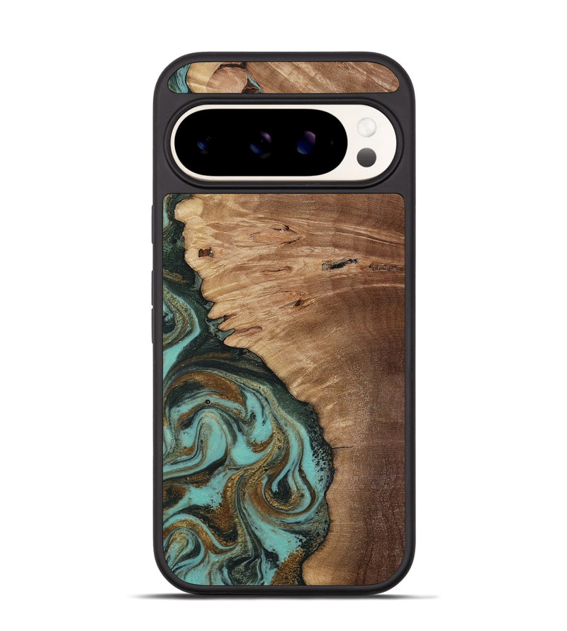Pixel 9 Wood Phone Case - Nylah (Green, 818381)