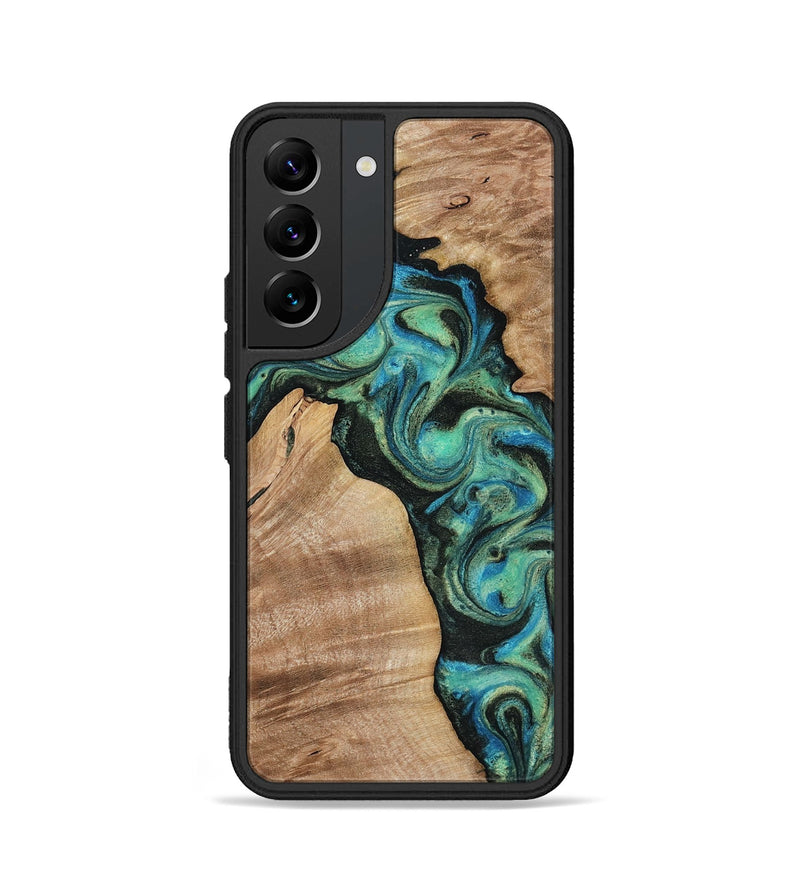 Galaxy S22 Wood Phone Case - Evander (Green, 818382)