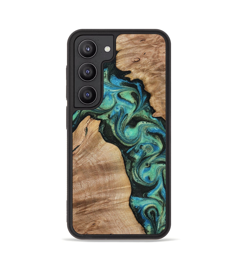 Galaxy S23 Wood Phone Case - Evander (Green, 818382)