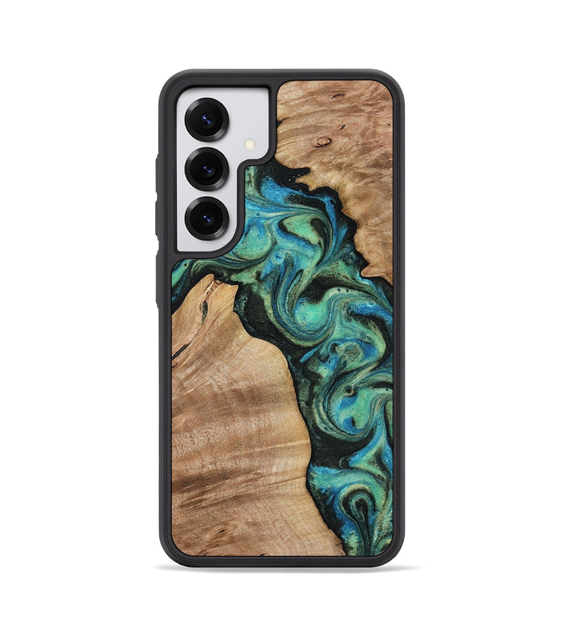 Galaxy S25 Wood Phone Case - Evander (Green, 818382)