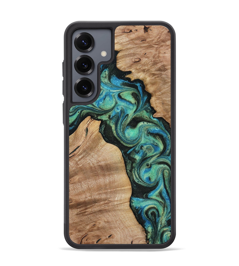 Galaxy S25 Plus Wood Phone Case - Evander (Green, 818382)