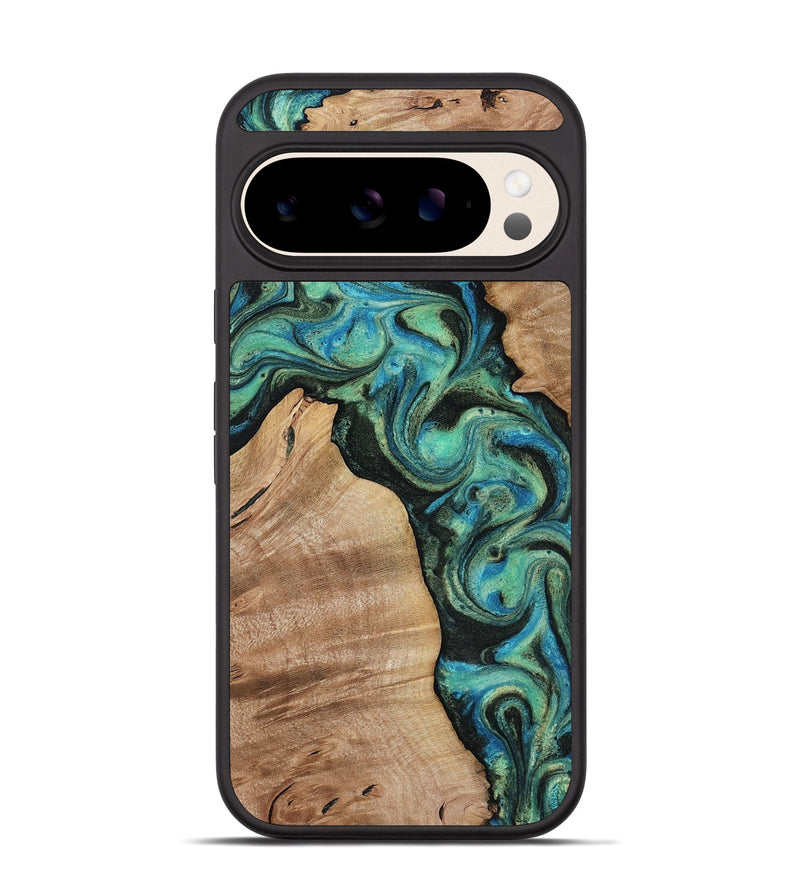 Pixel 10 Wood Phone Case - Evander (Green, 818382)