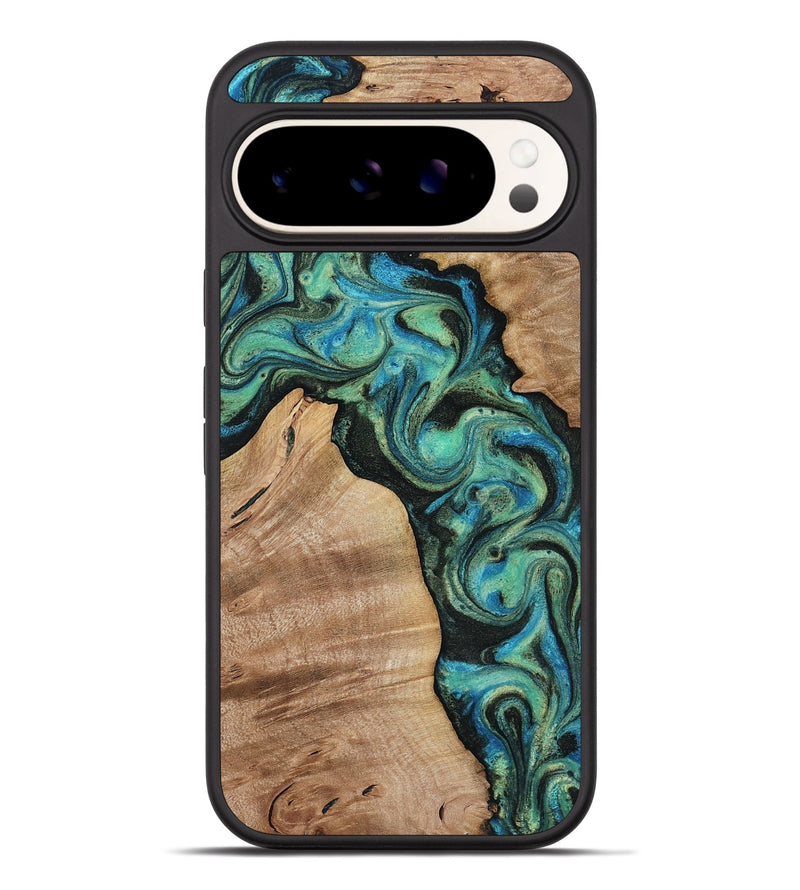 Pixel 9 Pro XL Wood Phone Case - Evander (Green, 818382)