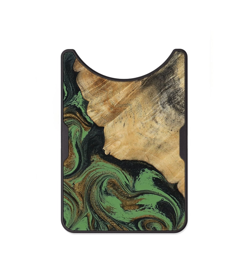 Alloy Wood Wallet - Tobias (Green, 818383)