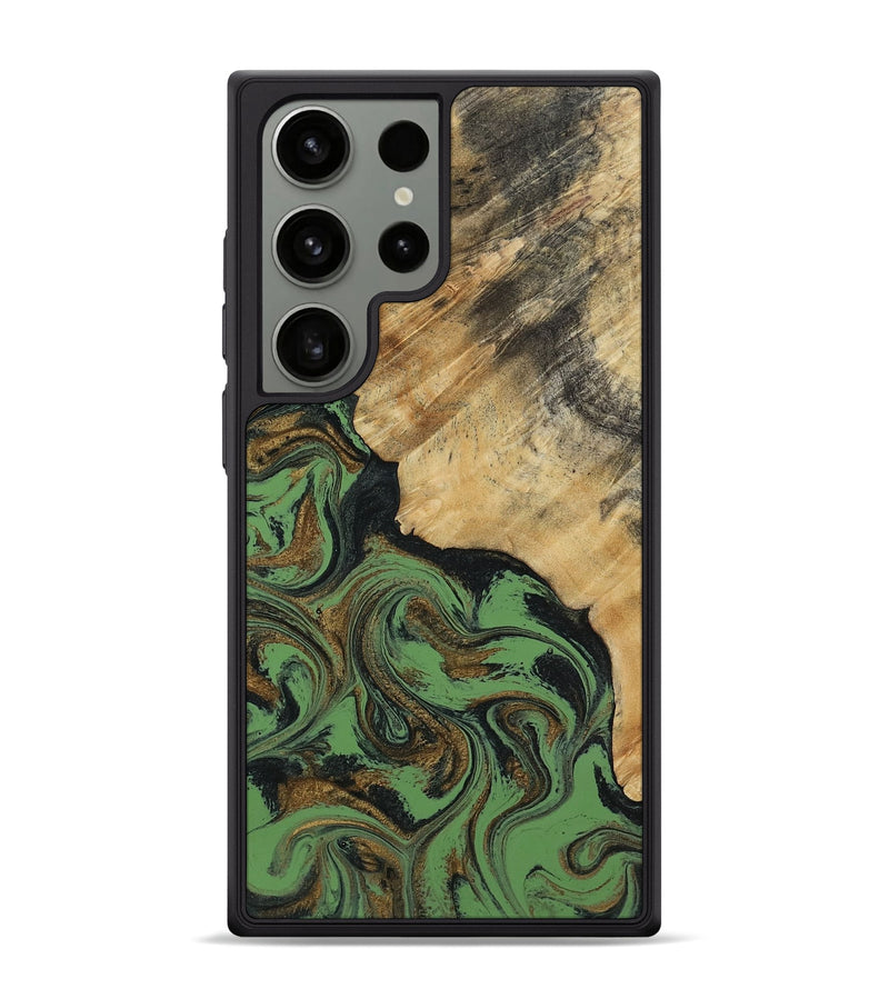 Galaxy S24 Ultra Wood Phone Case - Tobias (Green, 818383)
