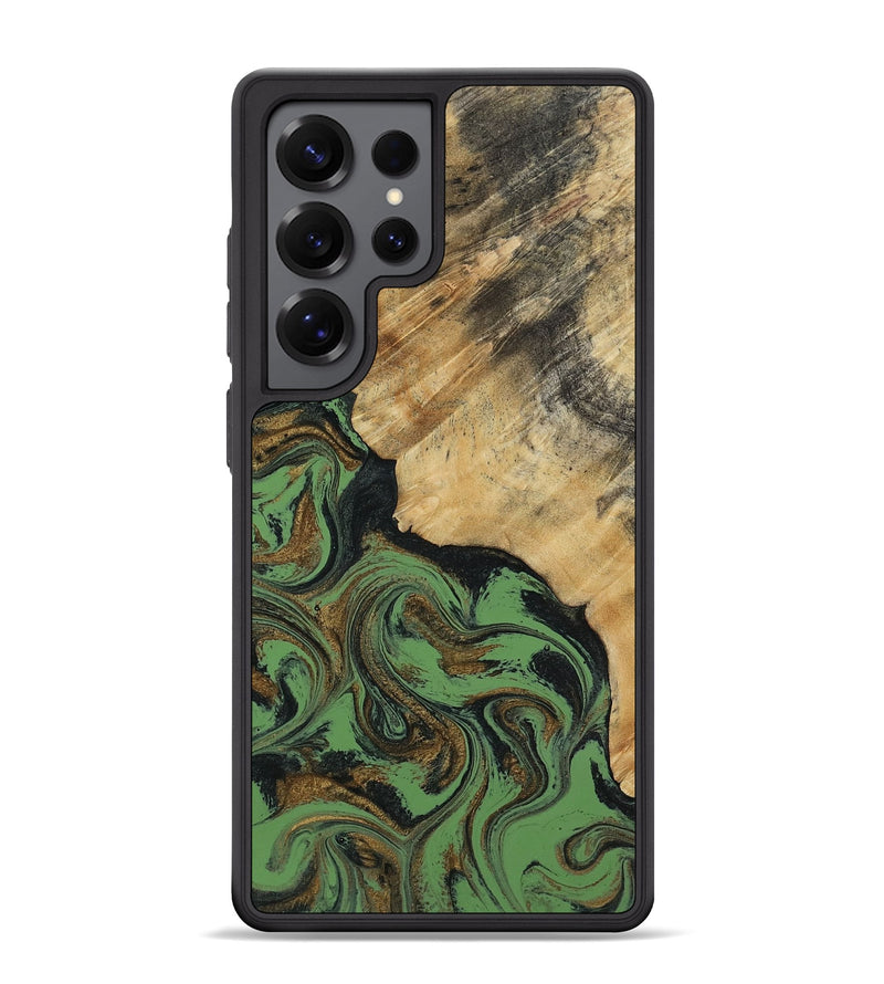 Galaxy S25 Ultra Wood Phone Case - Tobias (Green, 818383)