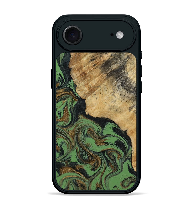 iPhone 17 Air Wood Phone Case - Tobias (Green, 818383)