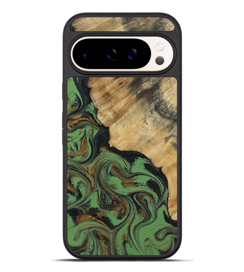 Pixel 9 Pro XL Wood Phone Case - Tobias (Green, 818383)