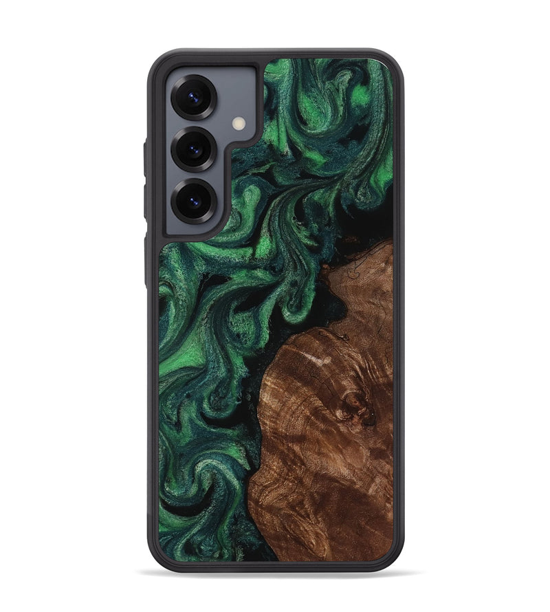 Galaxy S25 Plus Wood Phone Case - Teena (Green, 818384)