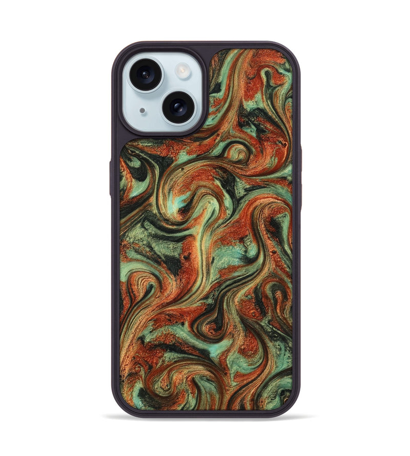 iPhone 15 ResinArt Phone Case - Todd (Green, 818389)