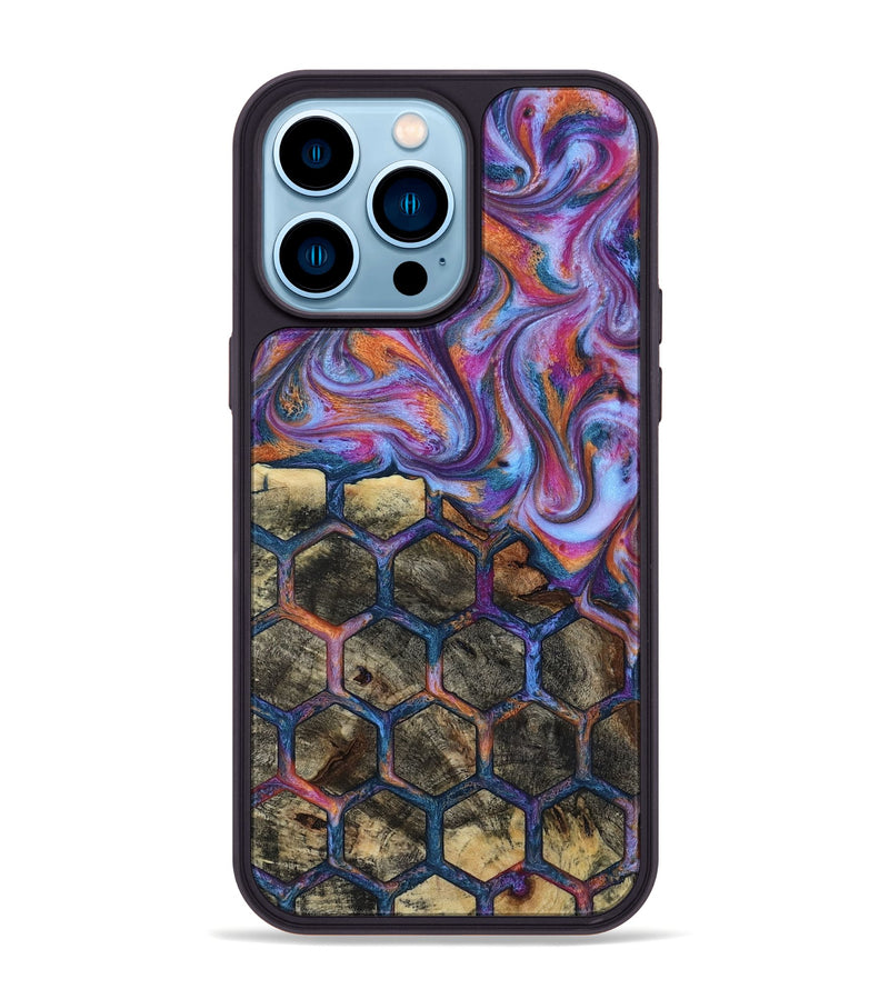 iPhone 14 Pro Max Wood Phone Case - Maya (Pattern, 818390)