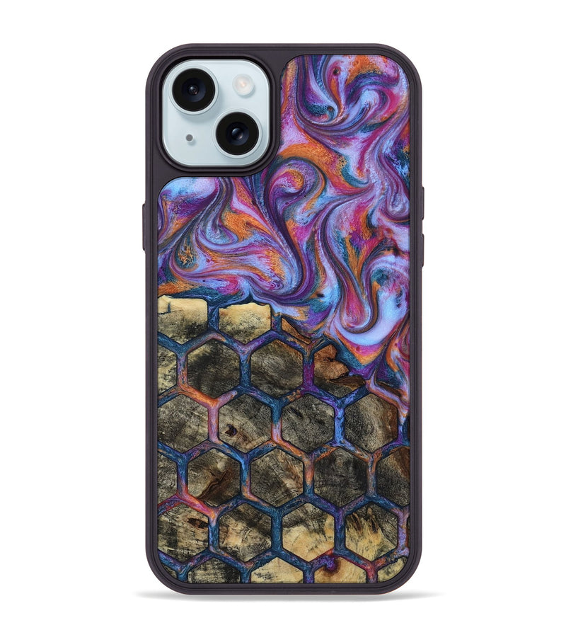 iPhone 15 Plus Wood Phone Case - Maya (Pattern, 818390)