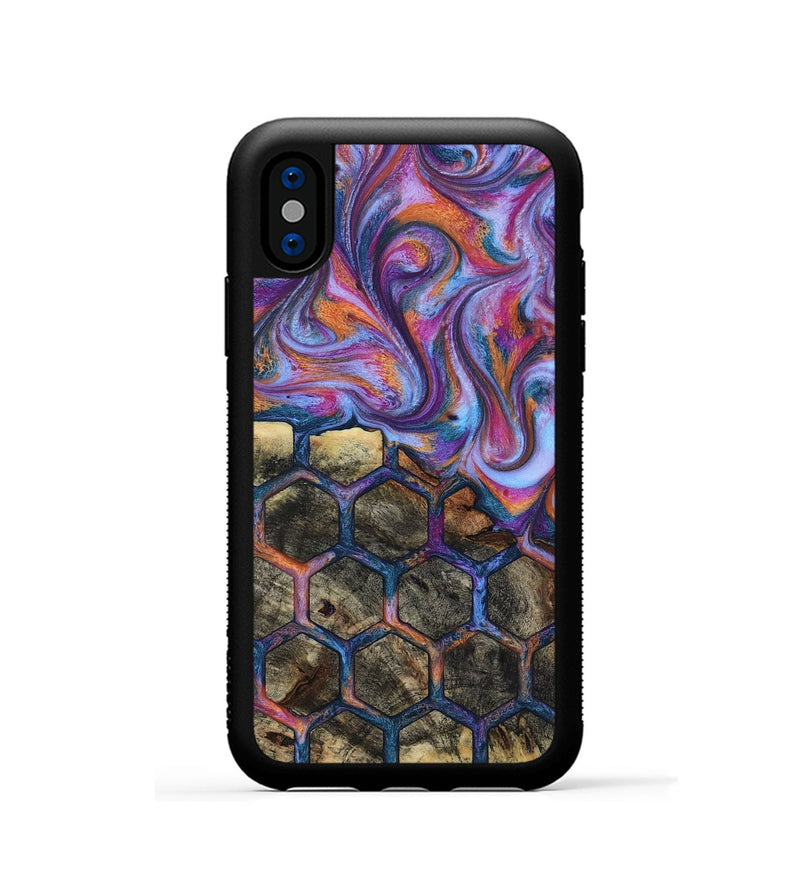 iPhone Xs Wood Phone Case - Maya (Pattern, 818390)