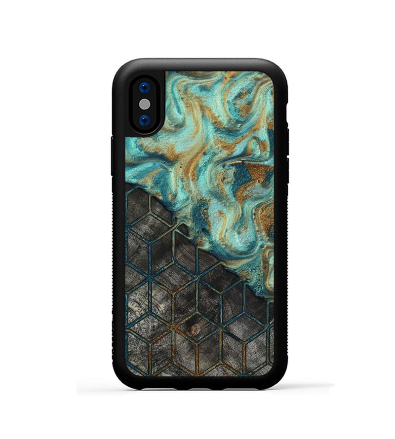 iPhone Xs Wood Phone Case - Stefan (Pattern, 818391)