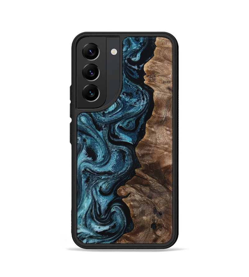 Galaxy S22 Wood Phone Case - Ami (Blue, 818393)