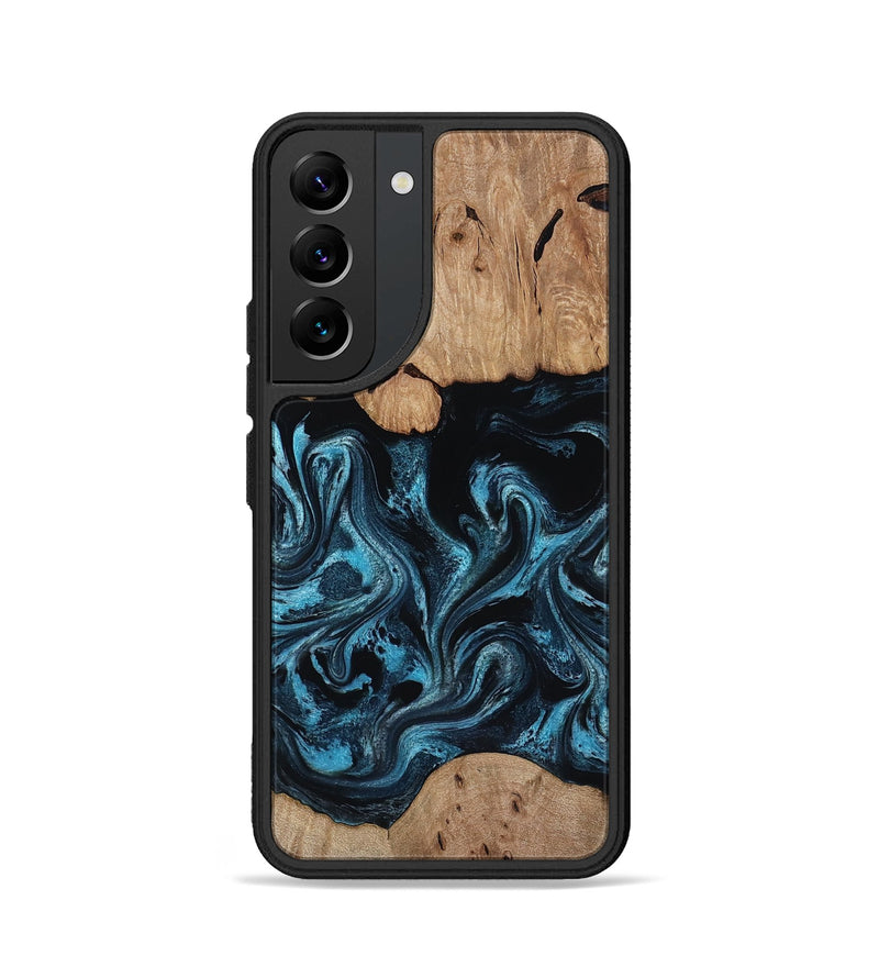 Galaxy S22 Wood Phone Case - Ronny (Blue, 818394)