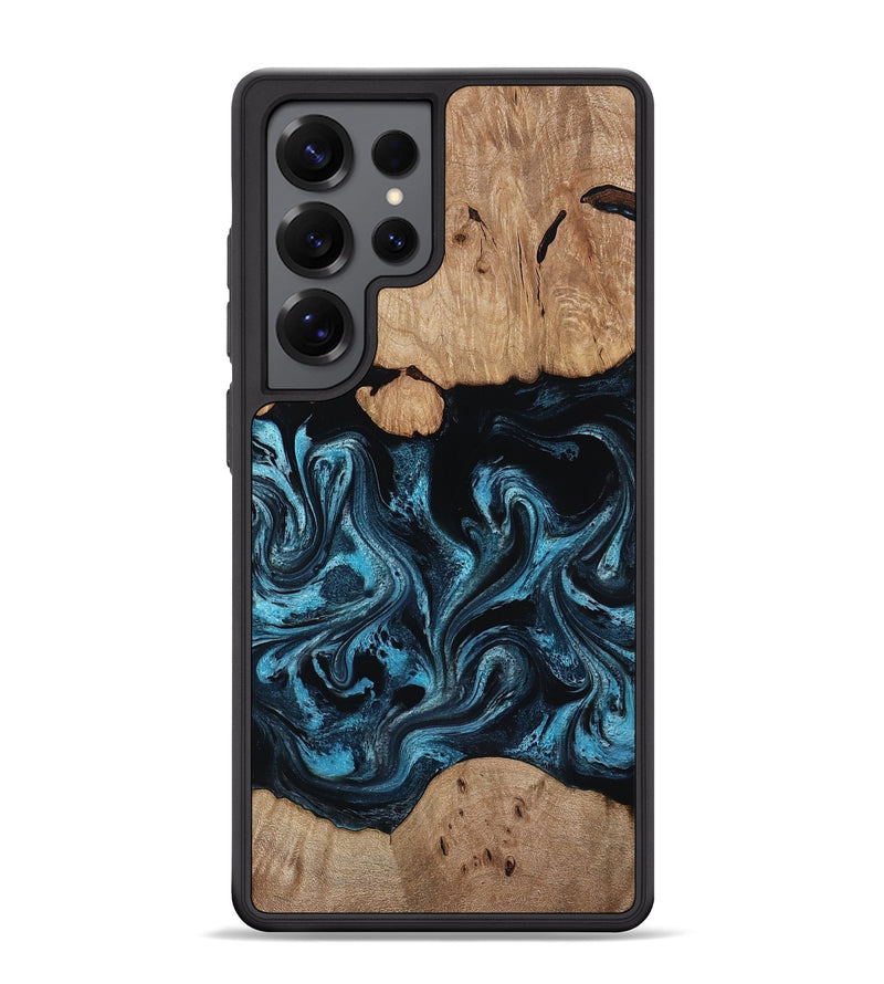 Galaxy S25 Ultra Wood Phone Case - Ronny (Blue, 818394)