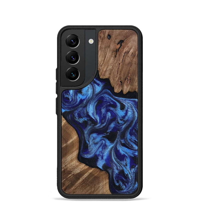 Galaxy S22 Wood Phone Case - Leland (Blue, 818395)