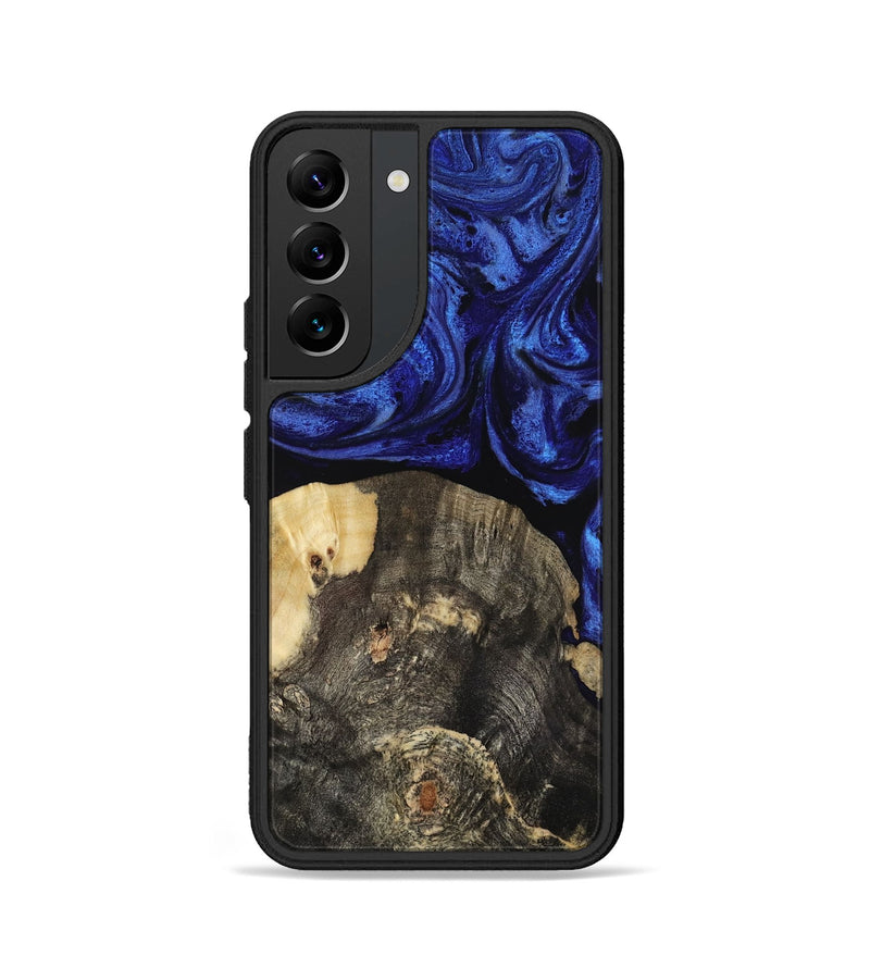 Galaxy S22 Wood Phone Case - Leeann (Blue, 818396)