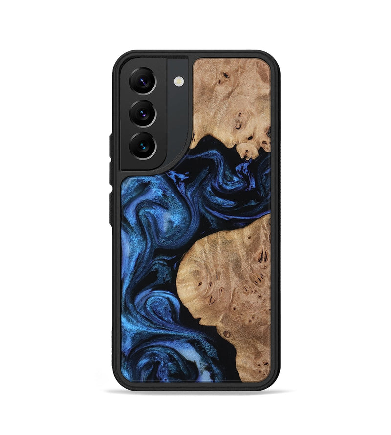 Galaxy S22 Wood Phone Case - Mckenna (Blue, 818397)