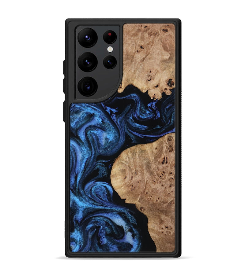 Galaxy S22 Ultra Wood Phone Case - Mckenna (Blue, 818397)