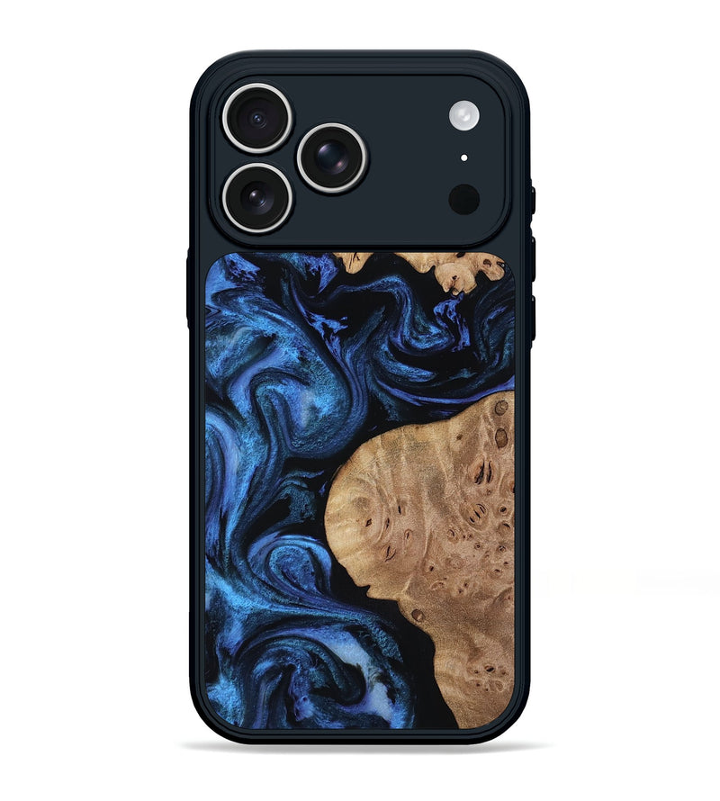 iPhone 17 Pro Max Wood Phone Case - Mckenna (Blue, 818397)