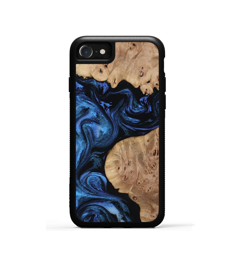 iPhone SE Wood Phone Case - Mckenna (Blue, 818397)