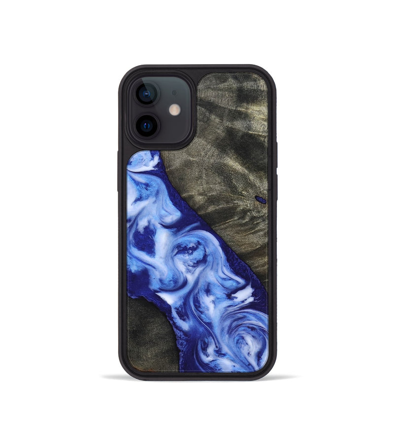 iPhone 12 mini Wood Phone Case - Gerardo (Blue, 818398)