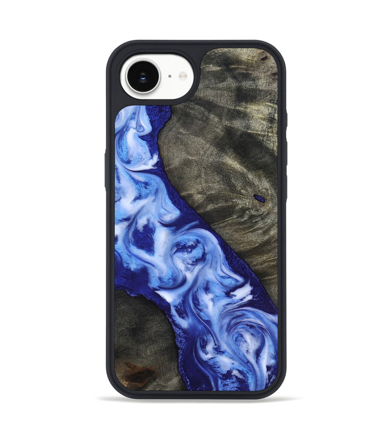 iPhone 16e Wood Phone Case - Gerardo (Blue, 818398)