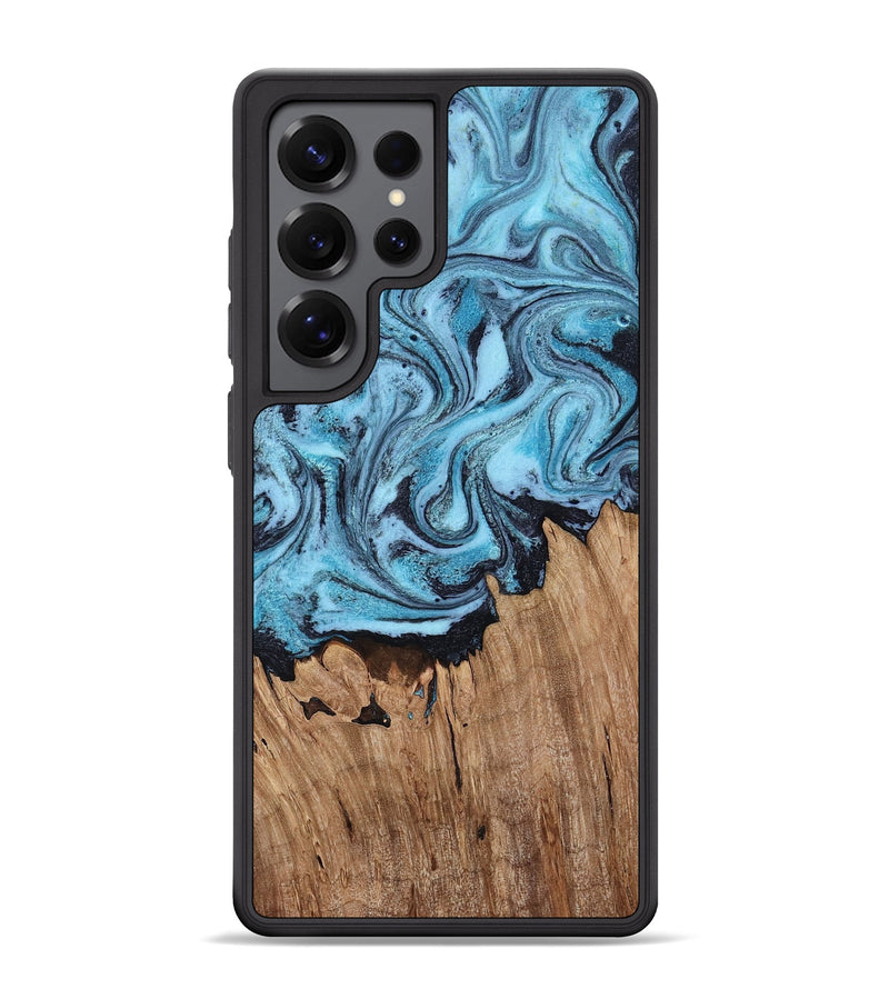 Galaxy S25 Ultra Wood Phone Case - Cyril (Blue, 818399)