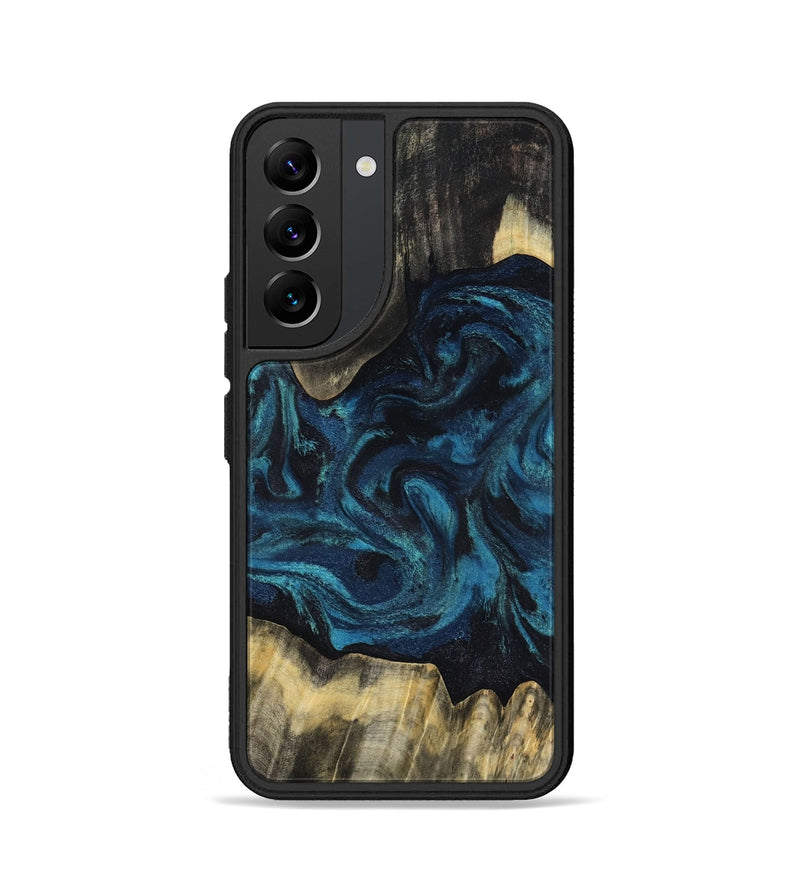 Galaxy S22 Wood Phone Case - Kolby (Blue, 818400)