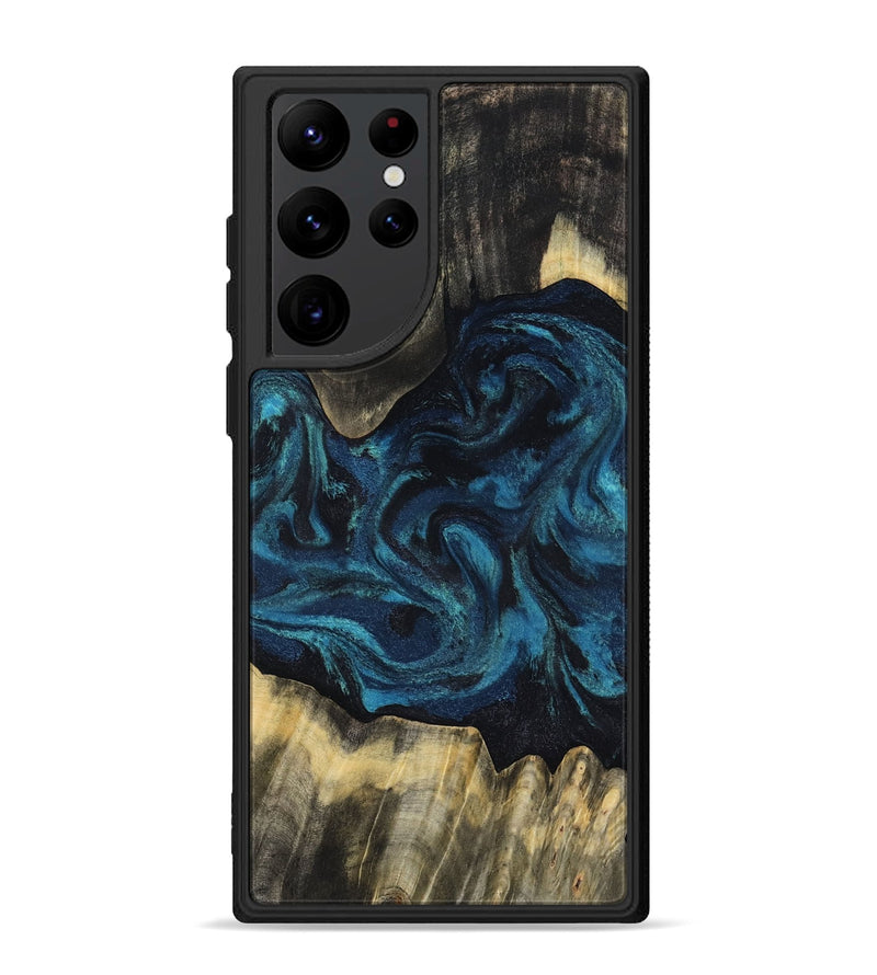 Galaxy S22 Ultra Wood Phone Case - Kolby (Blue, 818400)